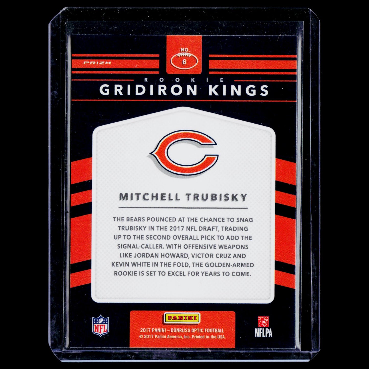 Mitchell Trubisky - Gridiron Kings Rookie - Donruss Optic 2017