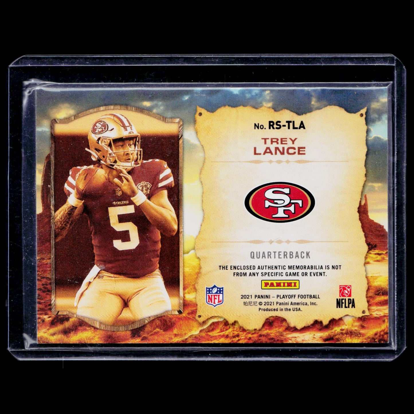 Trey Lance - Rookie Stallions Patch - Playoff 2021