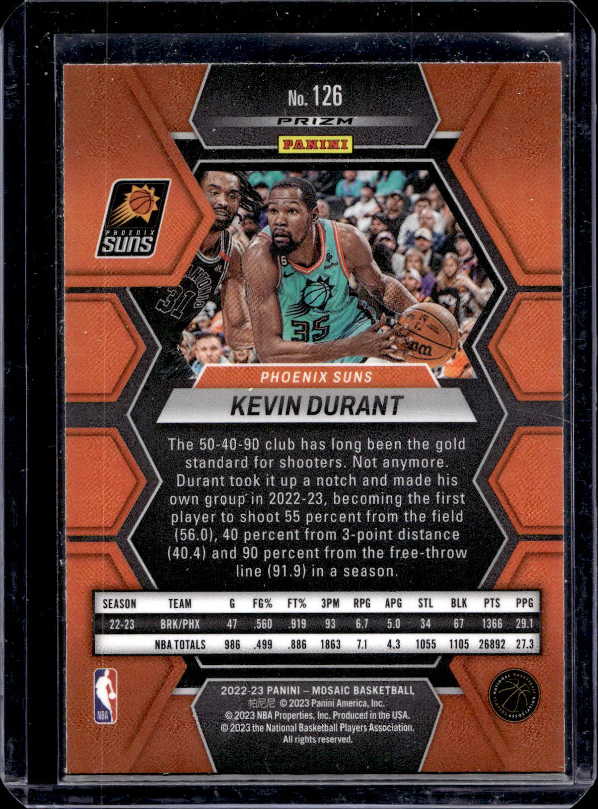 Kevin Durant - Red Wave - Mosaic 22/23