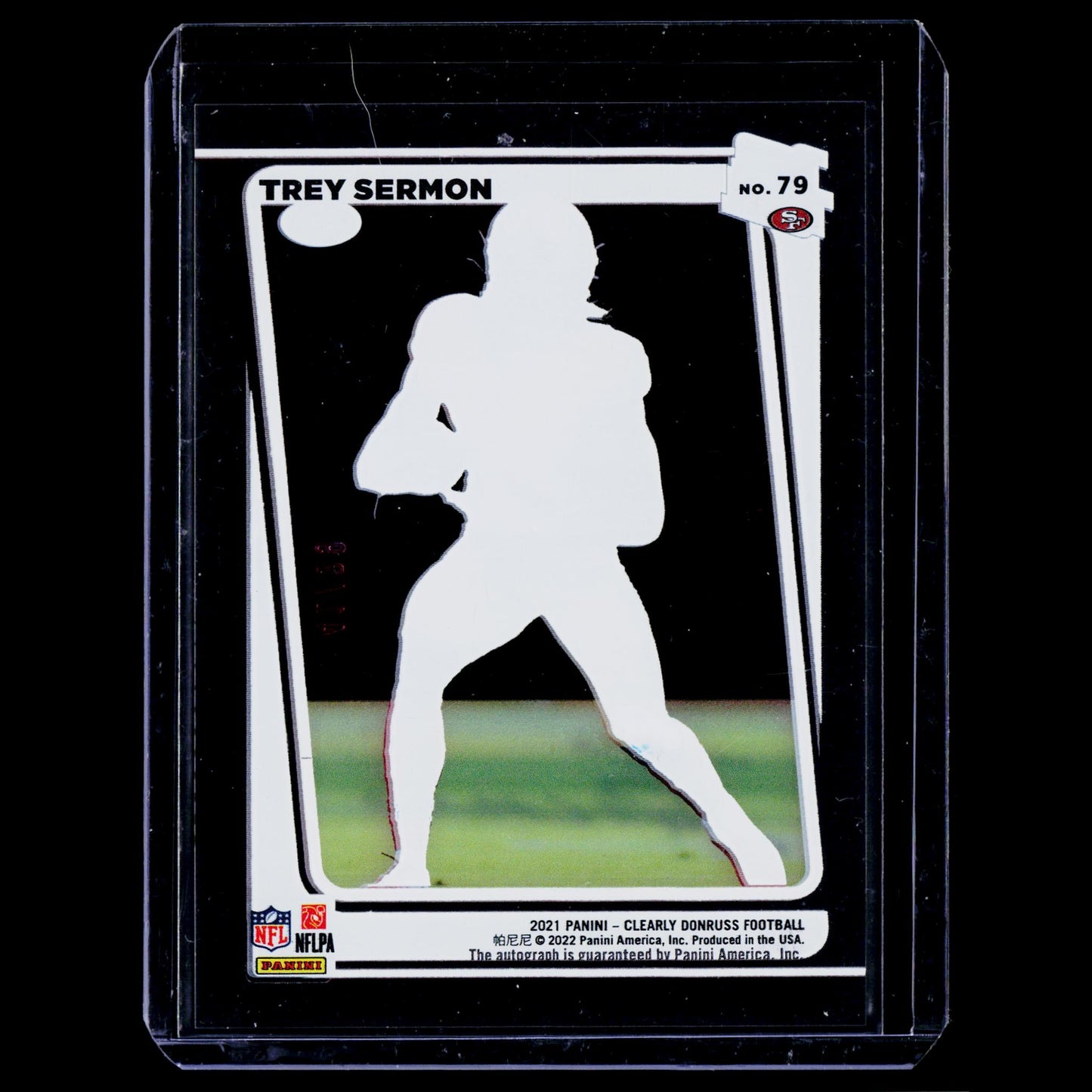 Trey Sermon - Clearly Rated Rookie Autograf - Clearly Donruss 2021