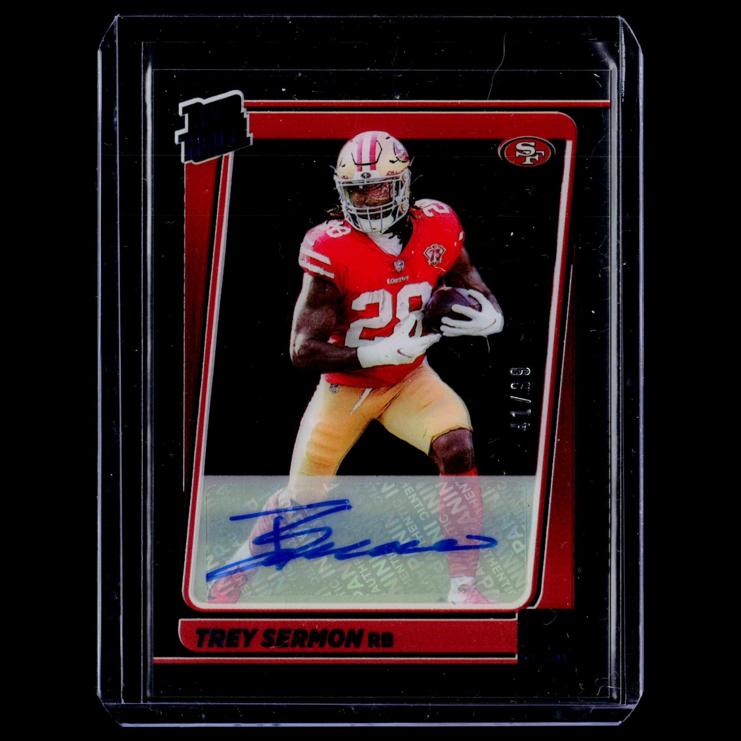 Trey Sermon - Clearly Rated Rookie Autograf - Clearly Donruss 2021