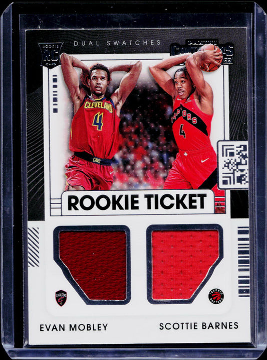 Evan Mobley/Scottie Barnes - Rookie Dual Swatches - Contenders 21/22
