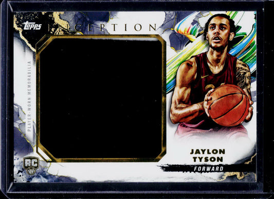 Jaylon Tyson - Jumbo Relic - Inception 24/25