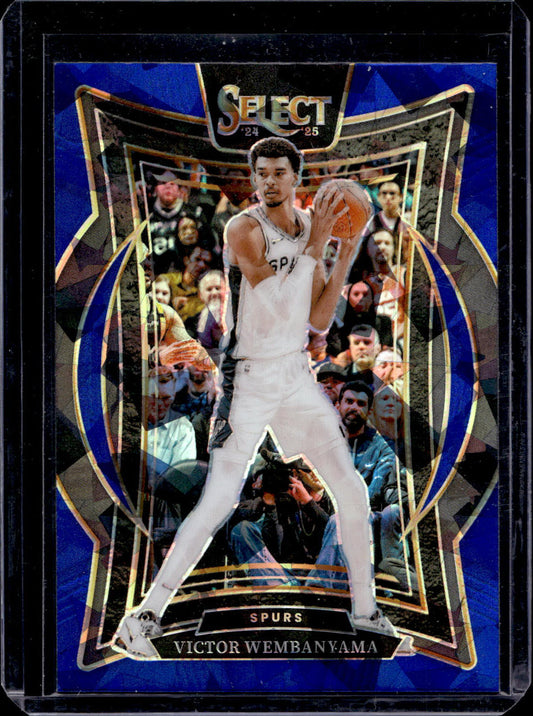 Victor Wembanyama - Concourse Blue Cracked Ice - Select 24/25