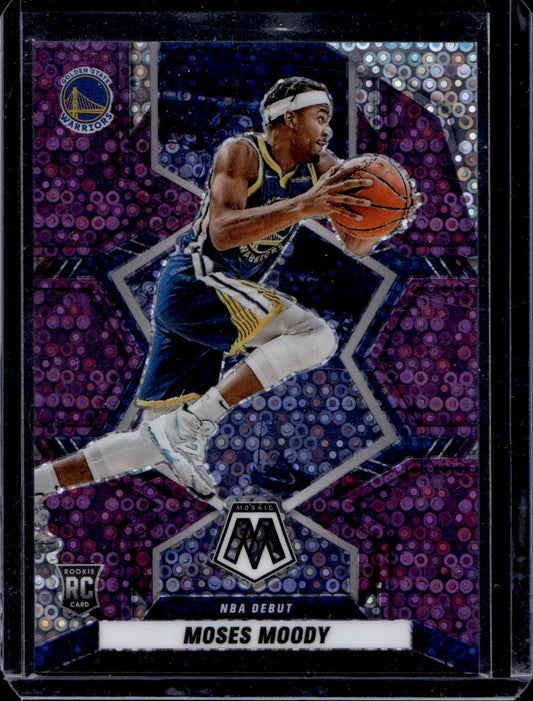 Moses Moody - Fast Break Purple /50 - Mosaic 21/22
