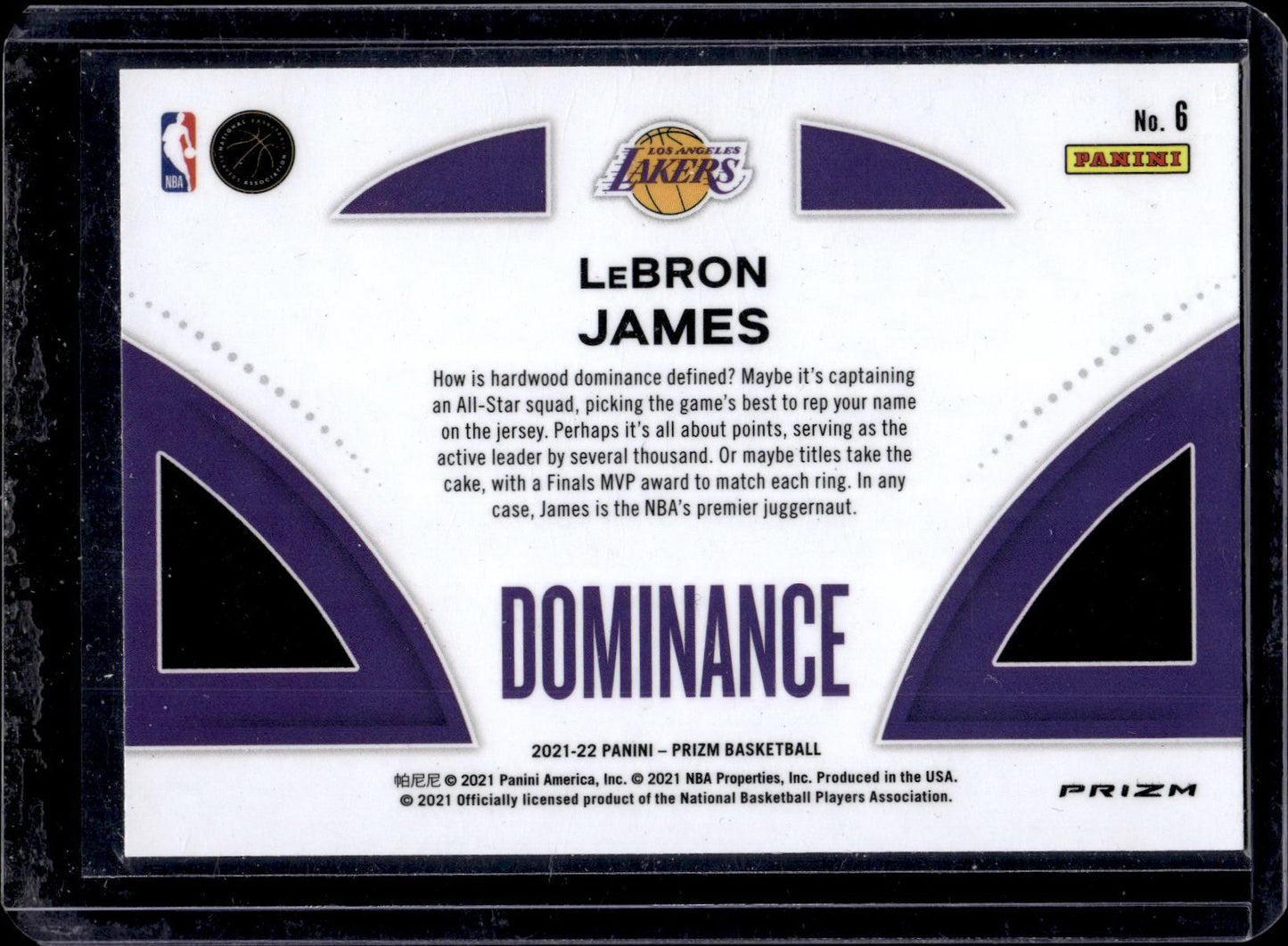 Lebron James - Dominance Green - Prizm 21/22