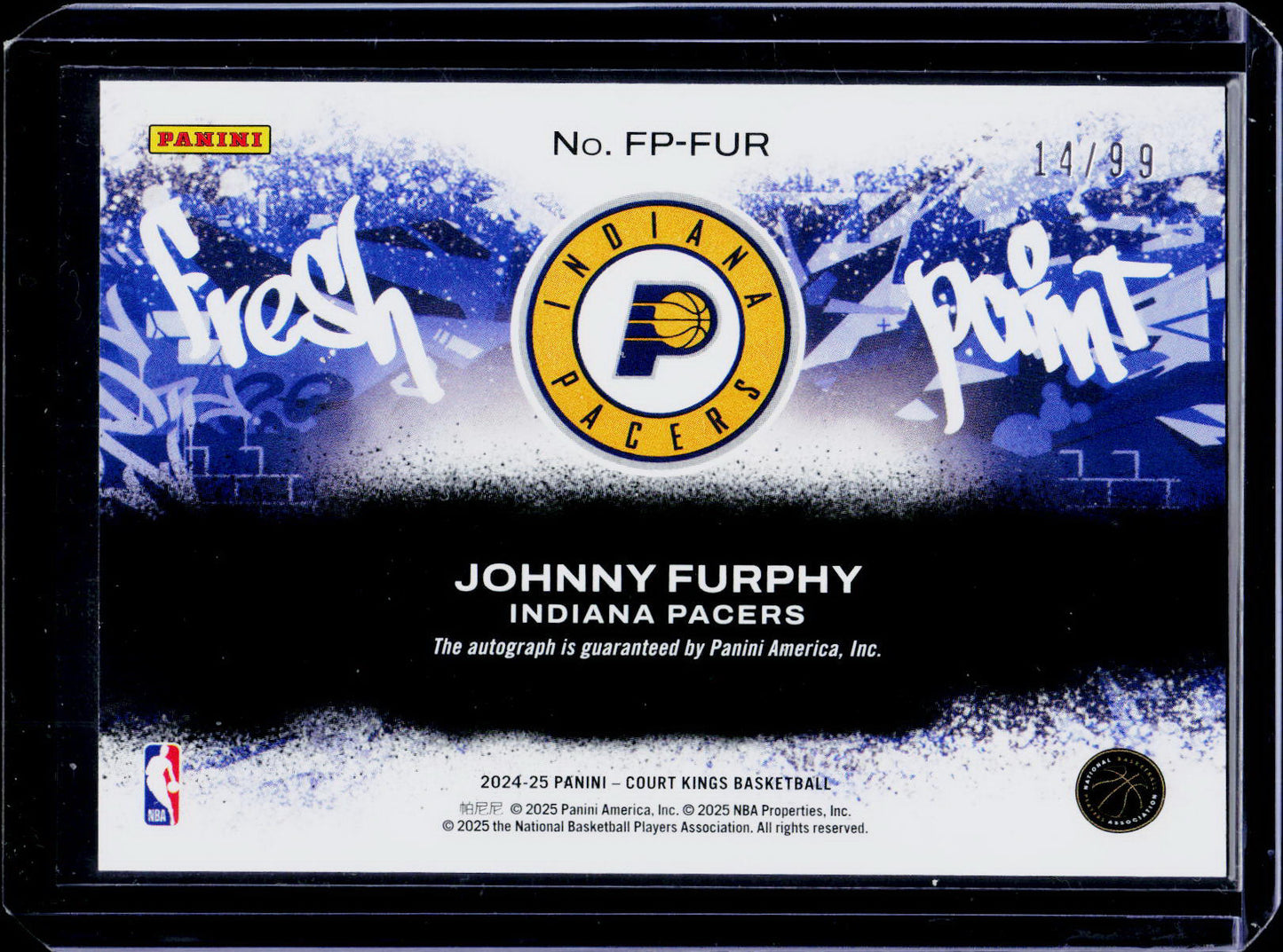Jonny Furphy - Fresh Paint Autograph /99 - Court Kings 24/25